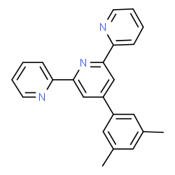 ChemSpider 2D Image | 4'-(3,5-Dimethylphenyl)-2,2':6',2''-terpyridin | C23H19N3