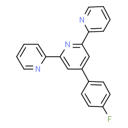 ChemSpider 2D Image | 4'-(4-Fluorphenyl)-2,2':6',2''-terpyridin | C21H14FN3