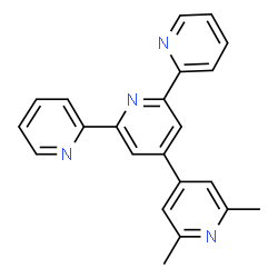 ChemSpider 2D Image | 4'-(2,6-Dimethyl-4-pyridinyl)-2,2':6',2''-terpyridine, | C22H18N4