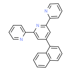 ChemSpider 2D Image | 4'-(1-Naphthyl)-2,2':6',2''-terpyridin | C25H17N3