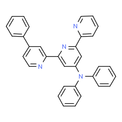 ChemSpider 2D Image | N,N,4-Triphenyl-2,2':6',2''-terpyridin-4'-amin | C33H24N4