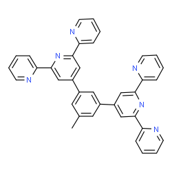 ChemSpider 2D Image | 4',4''-(5-Methyl-1,3-phenylene)bis(2,2':6',2''-terpyridine) | C37H26N6