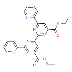 ChemSpider 2D Image | Diethyl-2,2':6',2'':6'',2'''-quaterpyridin-4',4''-dicarboxylat | C26H22N4O4