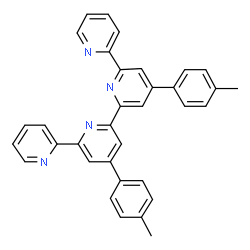 ChemSpider 2D Image | 4',4''-Bis(4-methylphenyl)-2,2':6',2'':6'',2'''-quaterpyridin | C34H26N4