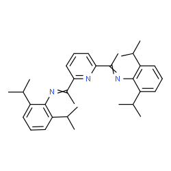 ChemSpider 2D Image | 2,6-Bis-[1-(2,6-diisopropylphenylimino)ethyl]pyridine | C33H43N3