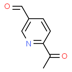 ChemSpider 2D Image | 6-Acetylnicotinaldehyde | C8H7NO2