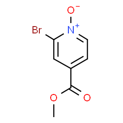 ChemSpider 2D Image | Methyl-2-bromisonicotinat-1-oxid | C7H6BrNO3