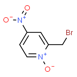 ChemSpider 2D Image | 2-(Brommethyl)-4-nitropyridin-1-oxid | C6H5BrN2O3