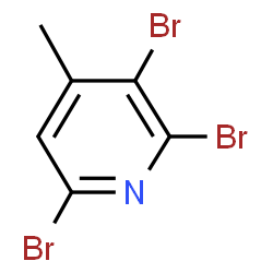 ChemSpider 2D Image | 2,3,6-Tribrom-4-methylpyridin | C6H4Br3N