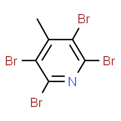ChemSpider 2D Image | 2,3,5,6-Tetrabrom-4-methylpyridin | C6H3Br4N
