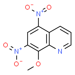ChemSpider 2D Image | 8-Methoxy-5,7-dinitroquinoline | C10H7N3O5