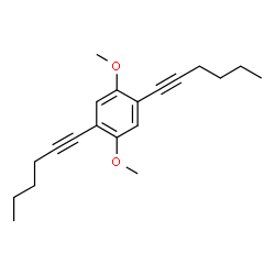 ChemSpider 2D Image | 1,4-Di(1-hexyn-1-yl)-2,5-dimethoxybenzene | C20H26O2