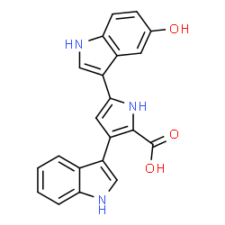 ChemSpider 2D Image | protoviolaceinic acid | C21H15N3O3