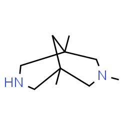 ChemSpider 2D Image | 1,3,5-Trimethyl-3,7-diazabicyclo[3.3.1]nonane | C10H20N2