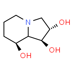 ChemSpider 2D Image | (1S,2S,8S)-Octahydro-1,2,8-indolizinetriol | C8H15NO3