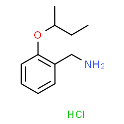 ChemSpider 2D Image | 1-(2-sec-Butoxyphenyl)methanamine hydrochloride (1:1) | C11H18ClNO