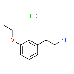 ChemSpider 2D Image | 2-(3-Propoxyphenyl)ethanamine hydrochloride (1:1) | C11H18ClNO