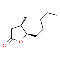 ChemSpider 2D Image | (5R)-4-Methyl-5-pentyldihydro-2(3H)-furanone | C10H18O2