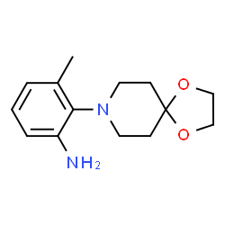 ChemSpider 2D Image | 2-(1,4-Dioxa-8-azaspiro[4.5]dec-8-yl)-3-methylaniline | C14H20N2O2