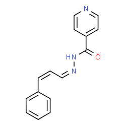ChemSpider 2D Image | N'-[(1Z,2Z)-3-Phenyl-2-propen-1-ylidene]isonicotinohydrazide | C15H13N3O