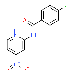 ChemSpider 2D Image | 4-chloro-N-(4-nitropyridin-1-ium-2-yl)benzamide | C12H9ClN3O3