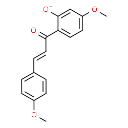 ChemSpider 2D Image | 5-Methoxy-2-[(2E)-3-(4-methoxyphenyl)-2-propenoyl]phenolate | C17H15O4