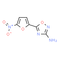 ChemSpider 2D Image | 5-(5-Nitro-2-furyl)-1,2,4-oxadiazol-3-aminato | C6H4N4O4