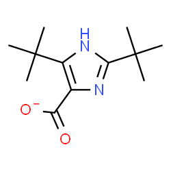 ChemSpider 2D Image | 2,4-Bis(2-methyl-2-propanyl)-1H-imidazole-5-carboxylate | C12H19N2O2