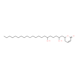 ChemSpider 2D Image | 6-(2,6-Dihydroxyhenicosyl)-5,6-dihydro-2H-pyran-2-one | C26H48O4