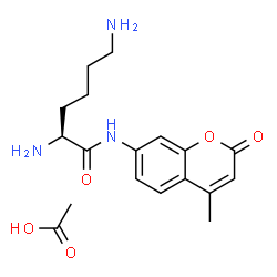 ChemSpider 2D Image | N-(4-Methyl-2-oxo-2H-chromen-7-yl)-L-lysinamide acetate (1:1) | C18H25N3O5