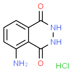 ChemSpider 2D Image | 3-aminophthalhydrazide hydrochloride | C8H8ClN3O2