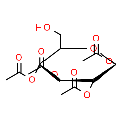 ChemSpider 2D Image | 1,2,3,4-Tetra-O-acetyl-D-glucopyranose | C14H20O10