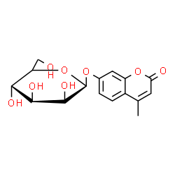 ChemSpider 2D Image | 4-Methyl-2-oxo-2H-chromen-7-yl beta-D-mannopyranoside | C16H18O8
