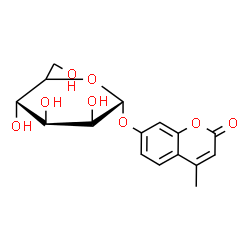 ChemSpider 2D Image | 4-Methyl-2-oxo-2H-chromen-7-yl alpha-D-mannopyranoside | C16H18O8