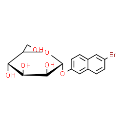 ChemSpider 2D Image | 6-Bromo-2-naphthyl alpha-D-mannopyranoside | C16H17BrO6