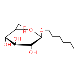 ChemSpider 2D Image | Hexyl beta-D-glucopyranoside | C12H24O6