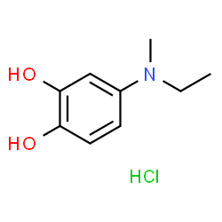 ChemSpider 2D Image | 4-[Ethyl(methyl)amino]-1,2-benzenediol hydrochloride (1:1) | C9H14ClNO2