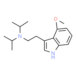 ChemSpider 2D Image | N-Isopropyl-N-[2-(4-methoxy-1H-indol-3-yl)ethyl]-2-propanamine | C17H26N2O