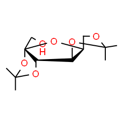 ChemSpider 2D Image | [(3aS,3bR,7aS,8aS)-2,2,5,5-Tetramethyltetrahydro-8aH-[1,3]dioxolo[4,5]furo[3,2-d][1,3]dioxin-8a-yl]methanol | C12H20O6