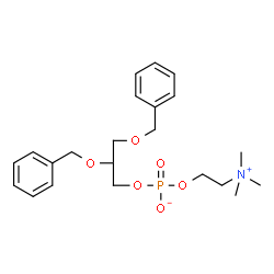 ChemSpider 2D Image | 2,3-Bis(benzyloxy)propyl 2-(trimethylammonio)ethyl phosphate | C22H32NO6P
