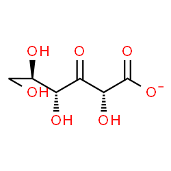 ChemSpider 2D Image | D-ribo-Hex-3-ulosonate | C6H9O7
