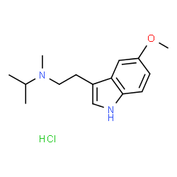 ChemSpider 2D Image | 5-METHOXY-N-METHYL-N-ISOPROPYLTRYPTAMINE HYDROCHLORIDE | C15H23ClN2O