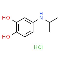 ChemSpider 2D Image | 4-(Isopropylamino)-1,2-benzenediol hydrochloride (1:1) | C9H14ClNO2