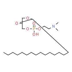 ChemSpider 2D Image | 2-(Dimethylamino)ethyl (2-pentadecyl-1,3-dioxolan-4-yl)methyl hydrogen phosphate | C23H48NO6P