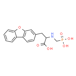 ChemSpider 2D Image | 3-Dibenzo[b,d]furan-3-yl-N-(phosphonomethyl)alanine | C16H16NO6P