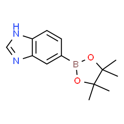 ChemSpider 2D Image | 5-(4,4,5,5-Tetramethyl-1,3,2-dioxaborolan-2-yl)-1H-benzimidazole | C13H17BN2O2
