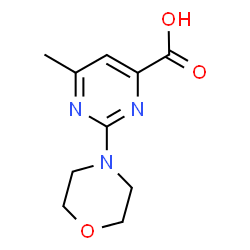 ChemSpider 2D Image | 6-Methyl-2-(4-morpholinyl)-4-pyrimidinecarboxylic acid | C10H13N3O3