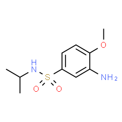 ChemSpider 2D Image | 3-Amino-N-isopropyl-4-methoxybenzenesulfonamide | C10H16N2O3S