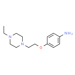 ChemSpider 2D Image | 4-[2-(4-Ethyl-1-piperazinyl)ethoxy]aniline | C14H23N3O