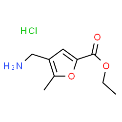 ChemSpider 2D Image | Ethyl 4-(aminomethyl)-5-methyl-2-furoate hydrochloride (1:1) | C9H14ClNO3